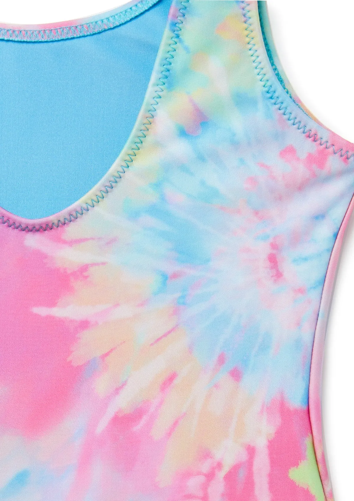 Boardies Girls Spiral Tie Dye Classic Swimsuit