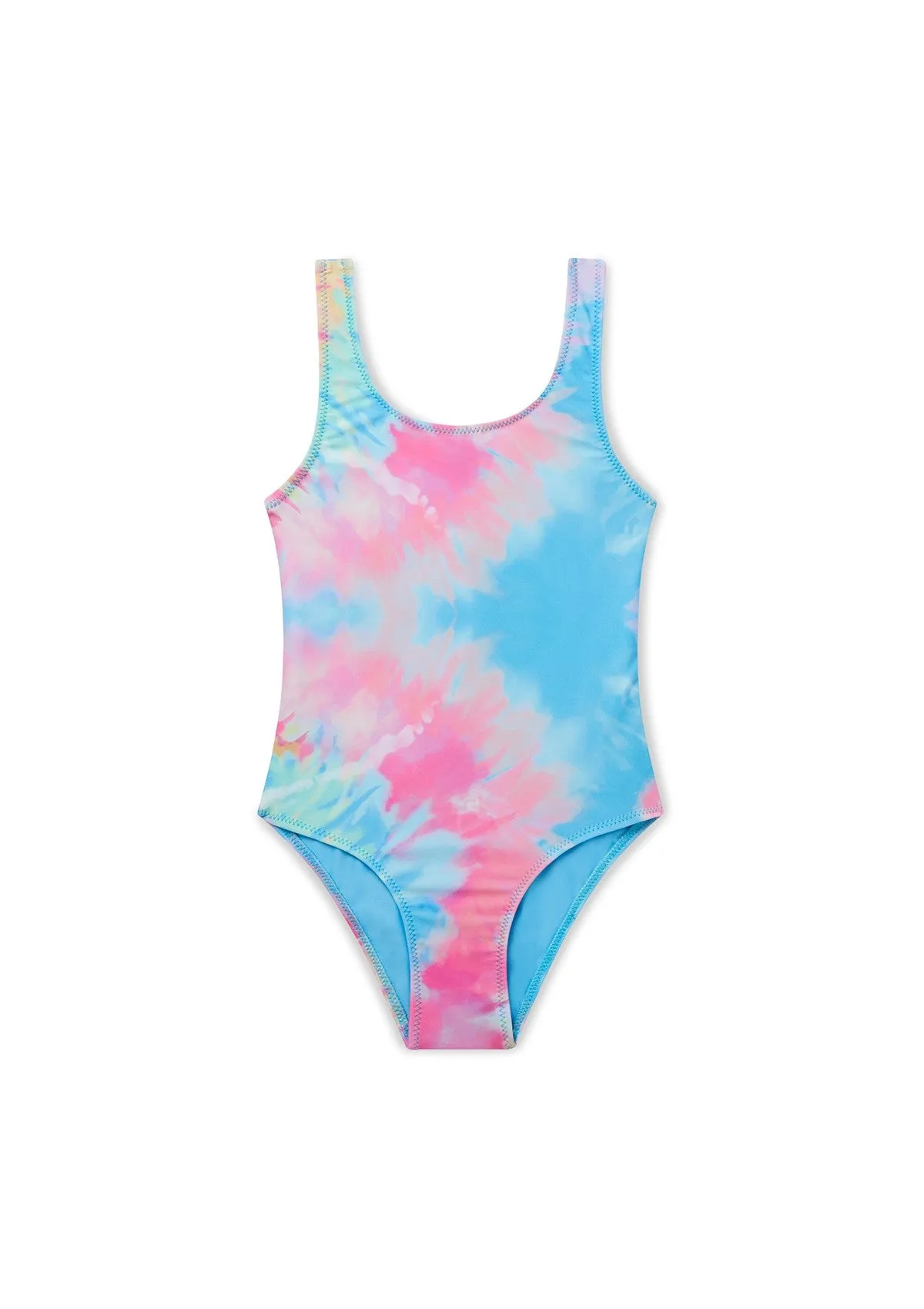 Boardies Girls Spiral Tie Dye Classic Swimsuit