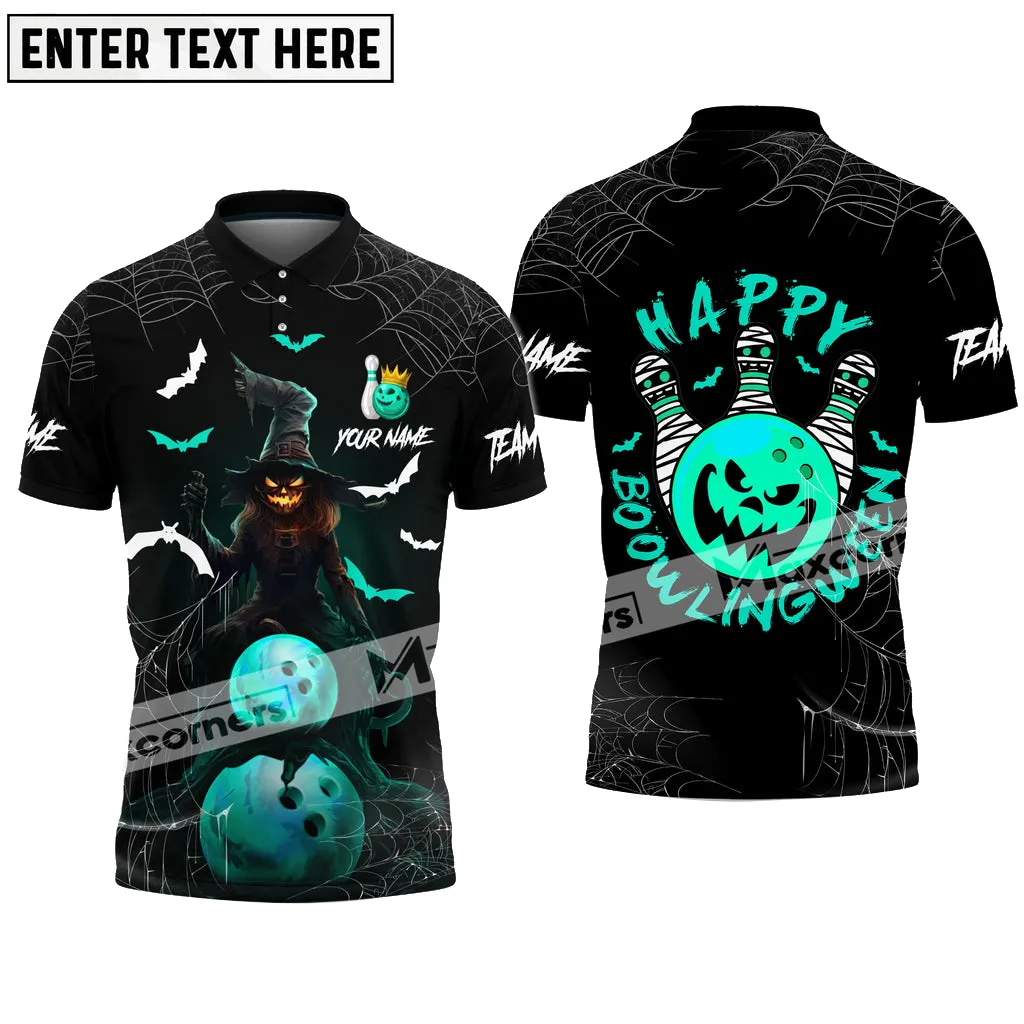 Bowling Halloween Happy Bowlingween Multicolor Option Customized Name & Team Name 3D Shirt