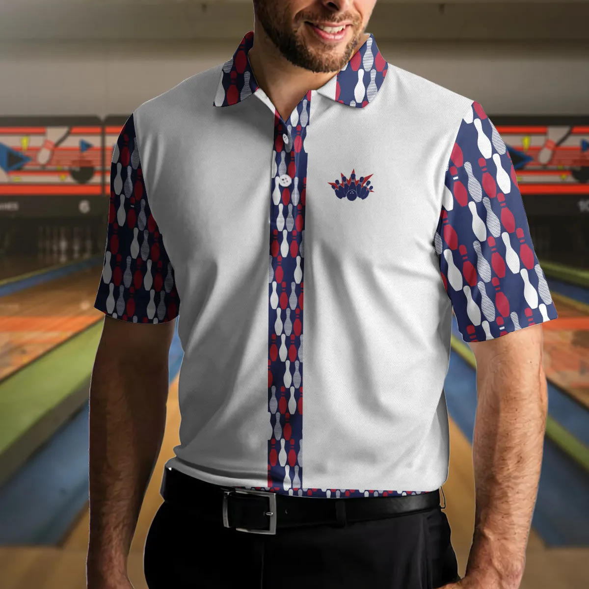 Bowling Makes Me Happy The Ten Pin Not So Much Men Polo Shirt, Best Bowling Polo Shirt Design For Male Coolspod