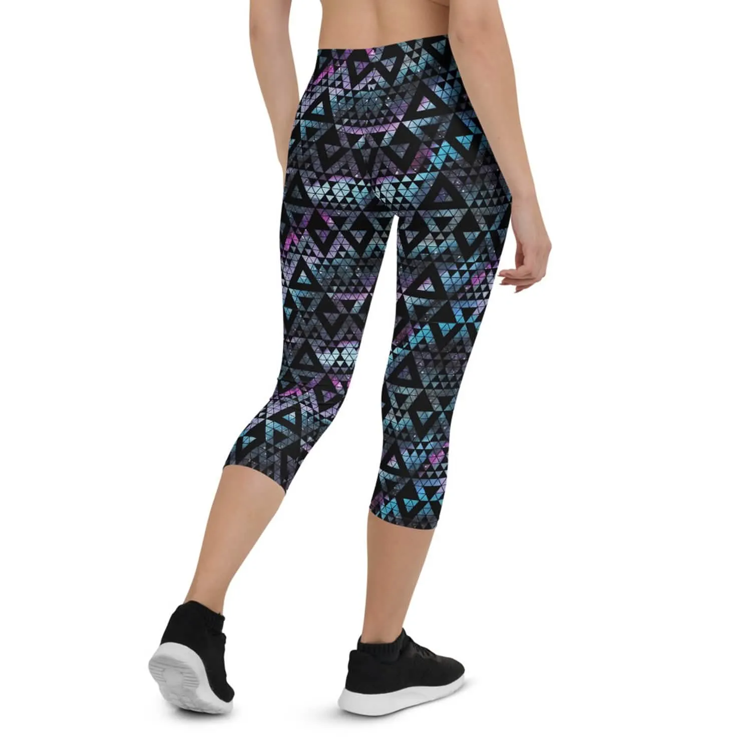 Celestial Geometry Women's Capri Activewear Leggings