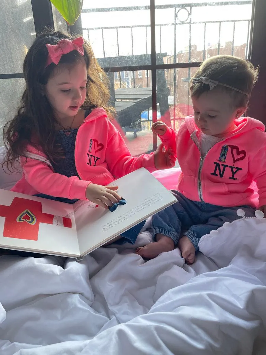 Hoodie | Neon Pink Spray Paint Heart NY | PiccoliNY