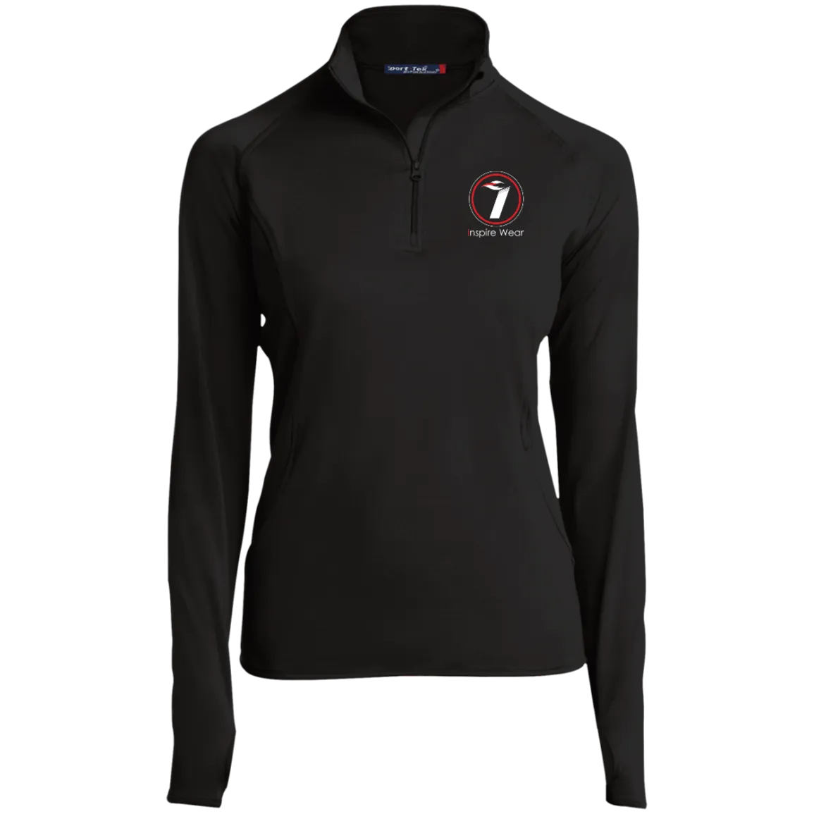 Inspire Wear logo Ladies' 1/2 Zip Performance Pullover