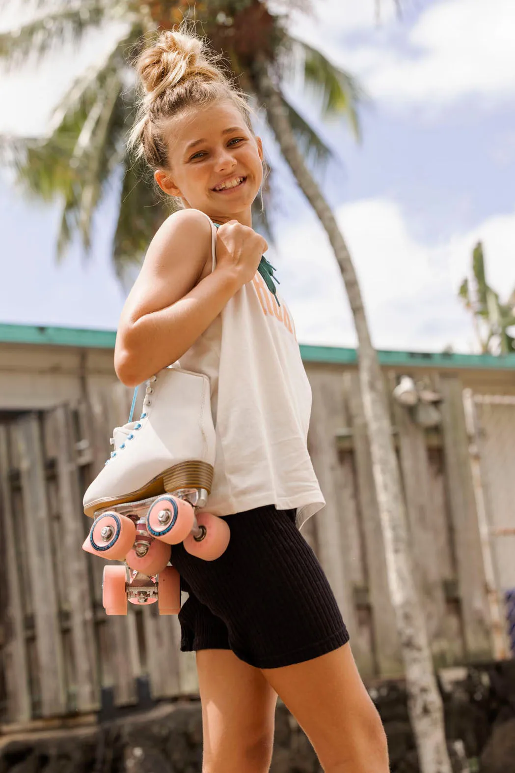 Kids Shirt Roxy All Aboard White