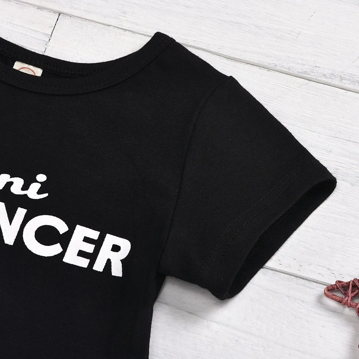 Letter Tops T-Shirt  & Denim Jeans Designer Kids Clothing Online