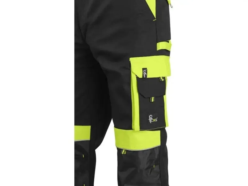 Pants CXS SIRIUS BRIGHTON, winter, men´s, black-yellow
