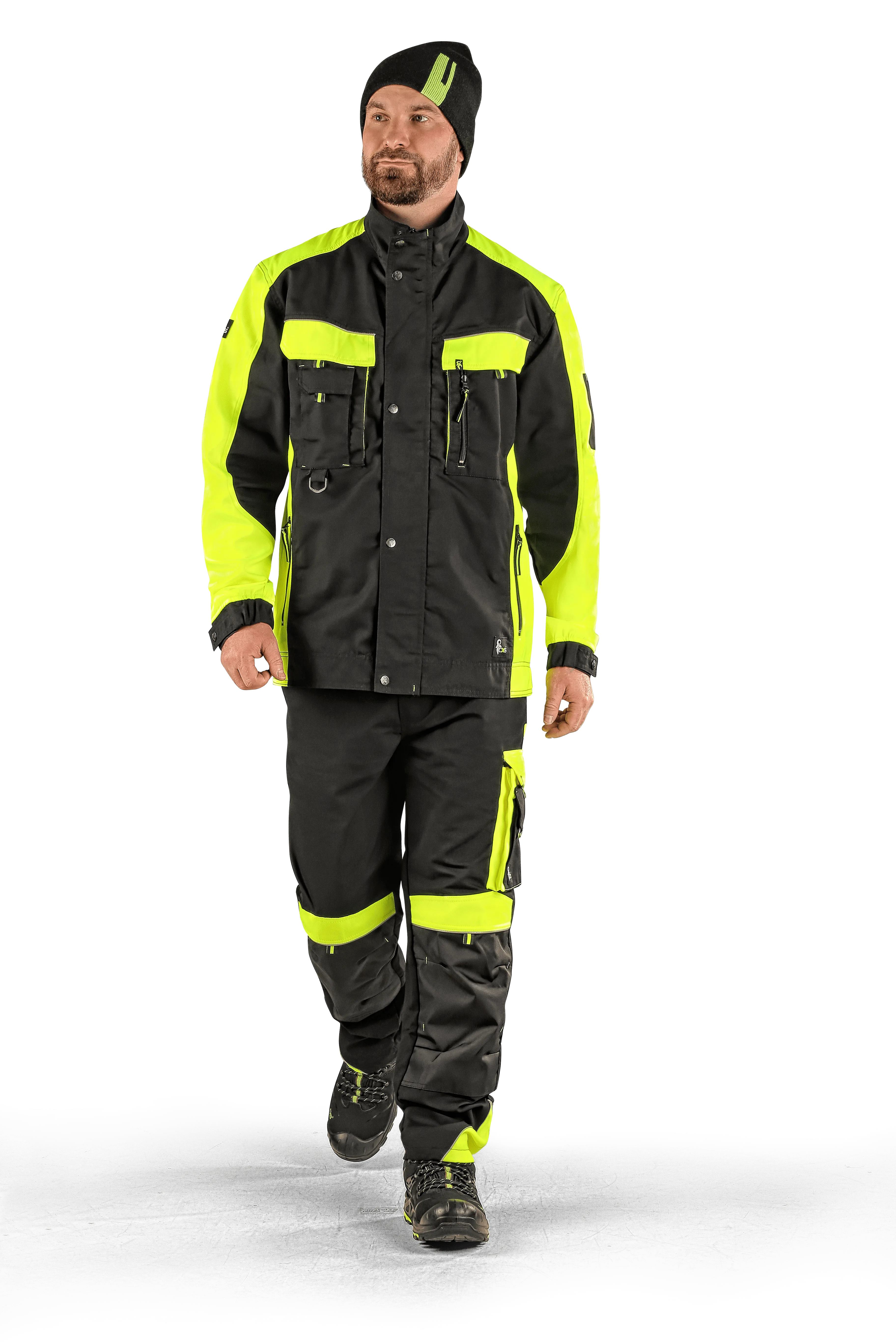 Pants CXS SIRIUS BRIGHTON, winter, men´s, black-yellow