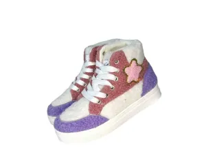 Pastel Cloud Sherpa High-Top Sneaker