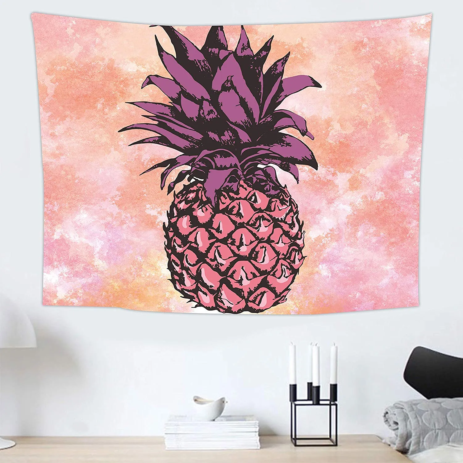 Pineapple Pink Tapestry