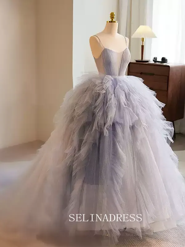 Spaghetti Straps Ball Gown Qunincess Dress Beautiful Princess Dresses TKL3050