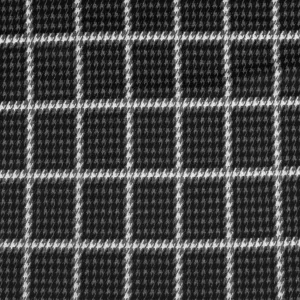 Stretch Plaid Suiting - YORK - 006 - Black & Grey
