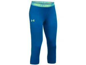 Under Armour Girls Heatgear Capri (Mediterranian)